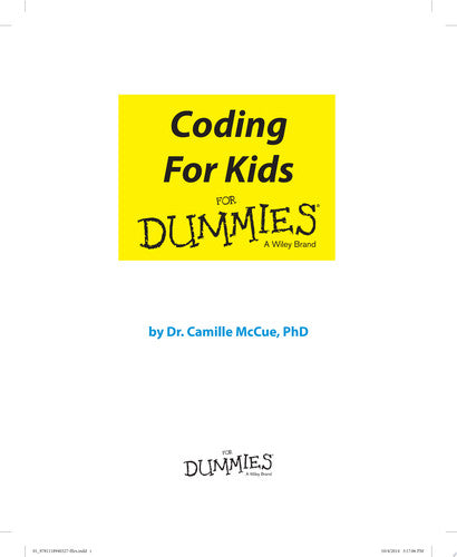 Coding For Kids For Dummies