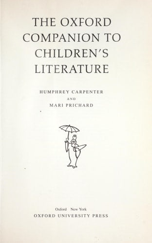 The Oxford Companion to Children's Literature