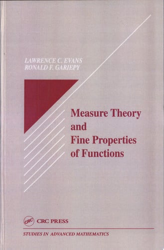 Measure Theory and Fine Properties of Functions (Studies in Advanced Mathematics)