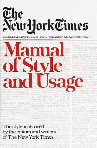 New York Times Manual of Style and Usage