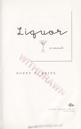 Liquor: A Novel (Rickey and G-Man Series)