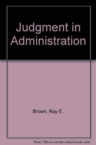 Judgment in Administration