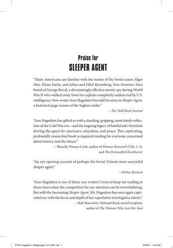 Sleeper Agent: The Atomic Spy in America Who Got Away (A True Crime Spy Thriller)