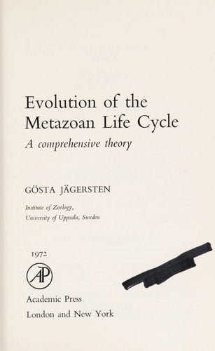 Evolution of the Metazoan Life Cycle