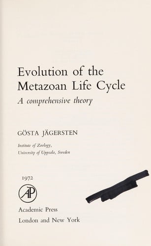 Evolution of the Metazoan Life Cycle