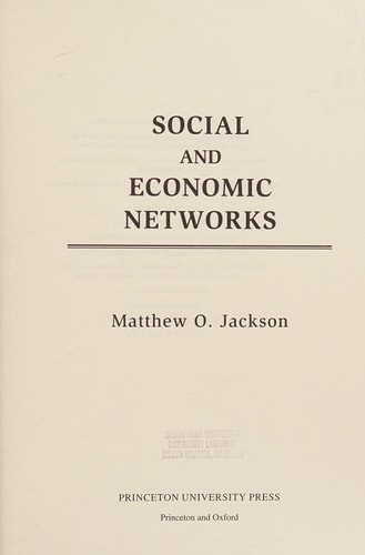 Social and Economic Networks