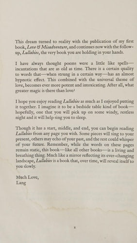 Lullabies (Volume 2) (Lang Leav)