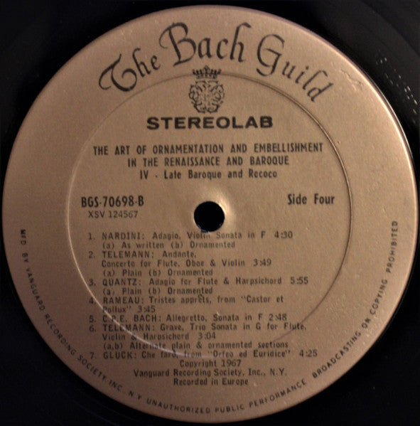 Various : The Art Of Renaissance And Baroque Ornamentation And Embellishment (2xLP, Comp, Box)