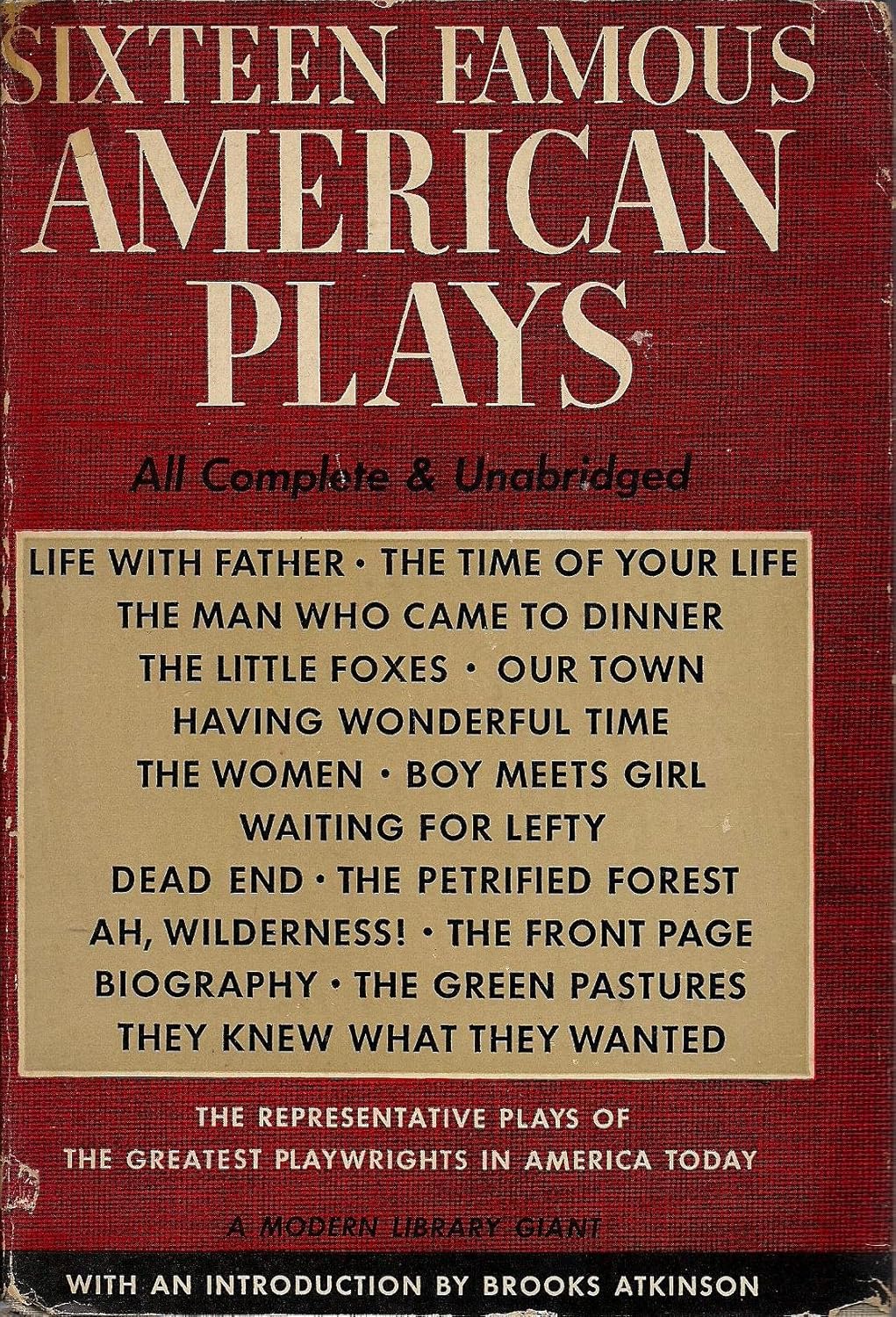 SIXTEEN FAMOUS AMERICAN PLAYS Modern Library # G21