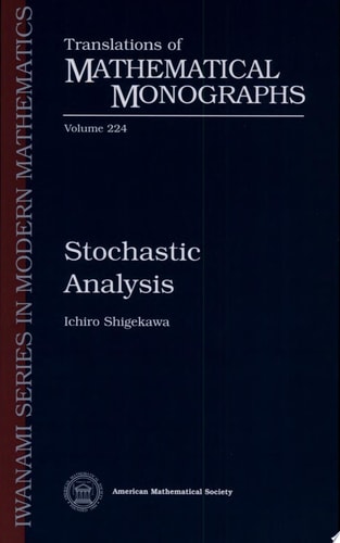 Stochastic Analysis (Translations of Mathematical Monographs)