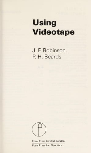 Using Videotape (Media Manuals)