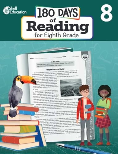 180 Days™: Reading for 8th Grade Practice Workbook for Classroom and Home, Cool and Fun Practice Created by Teachers (180 Days of Practice)