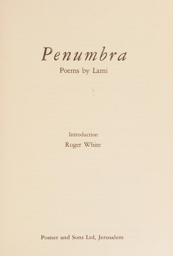 Penumbra: Poems