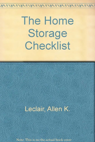 The Home Storage Checklist