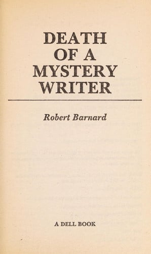 Death of a Mystery Writer