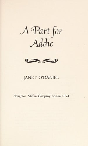 A part for Addie