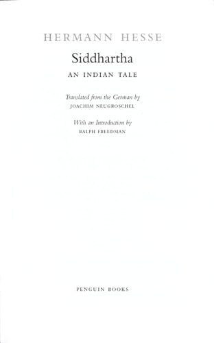 Siddhartha (Penguin Classics Deluxe Edition)