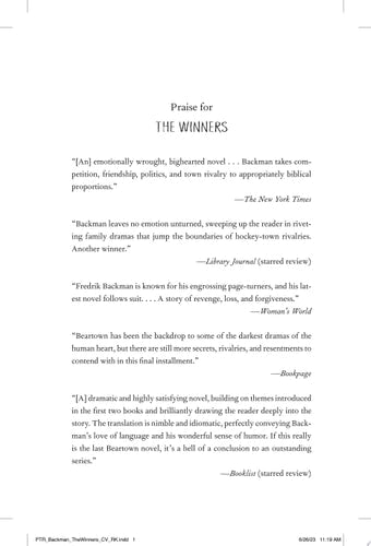 The Winners: A Novel (Beartown Series)