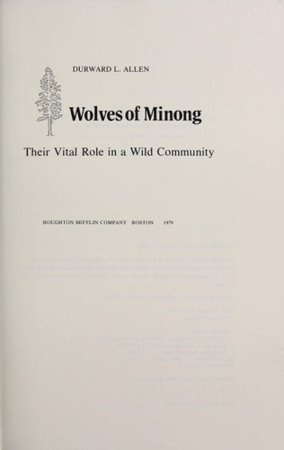 Wolves of Minong: Their Vital Role in a Wild Community