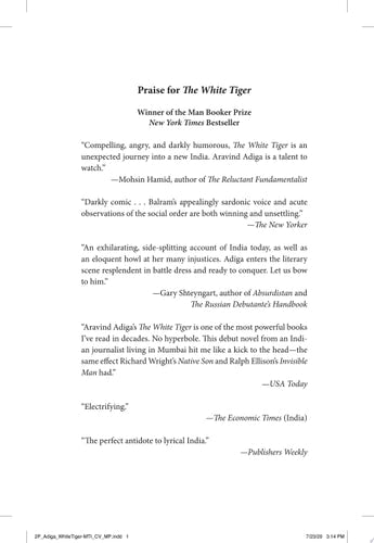 The White Tiger: A Novel