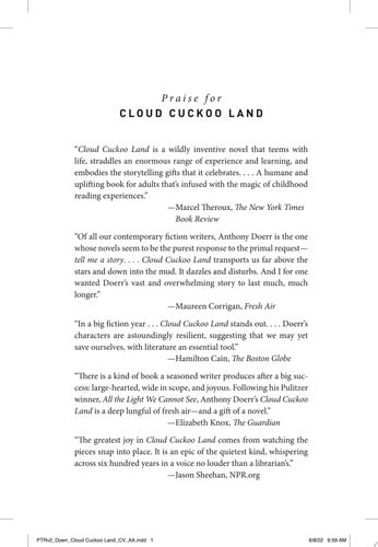 Cloud Cuckoo Land: A Novel