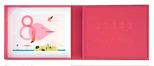 Charles Harper?s Birds & Words Ltd Edition W Flamingo Print