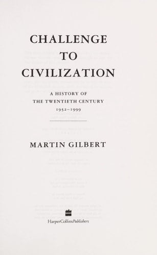 A HISTORY OF THE TWENTIETH CENTURY Volume One : 1900 - 1933