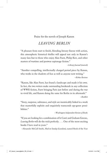 Leaving Berlin: A Novel