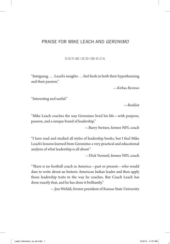 Geronimo: Leadership Strategies of an American Warrior