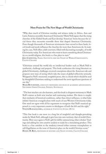 The New Shape of World Christianity: How American Experience Reflects Global Faith