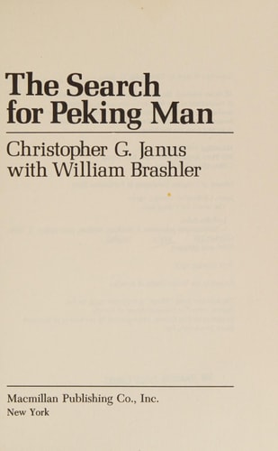 The search for Peking man