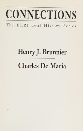 Connections: The EERI Oral History Series, 8