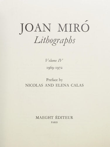 Joan Miro Lithographs: 002