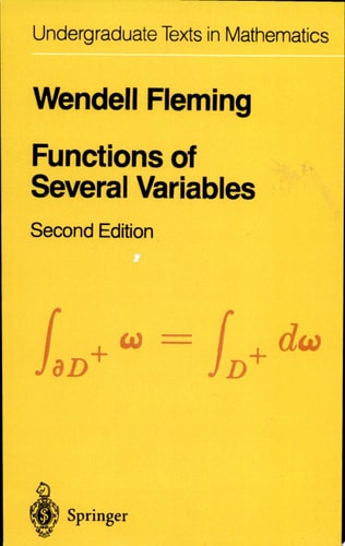 Functions of Several Variables (Undergraduate Texts in Mathematics)