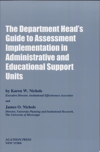 The Department Head's Guide to Assessment Implementation in Administrative and Educational Support Units