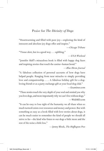 The Divinity of Dogs: True Stories of Miracles Inspired by Man's Best Friend