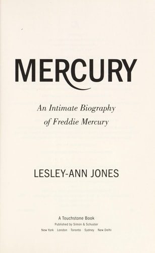 Mercury: An Intimate Biography of Freddie Mercury