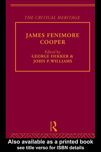 Fenimore Cooper: The Critical Heritage (Critical Heritage Series)