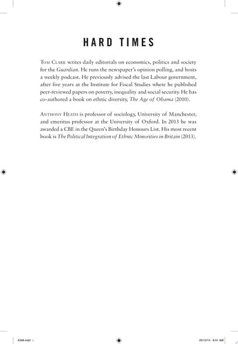 Hard Times: Inequality, Recession, Aftermath