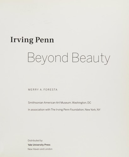 Irving Penn: Beyond Beauty