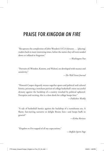 Kingdom on Fire: Kareem, Wooden, Walton, and the Turbulent Days of the UCLA Basketball Dynasty