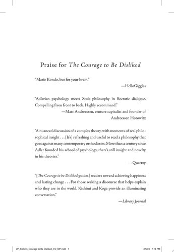 The Courage to Be Disliked: The Japanese Phenomenon That Shows You How to Change Your Life and Achieve Real Happiness