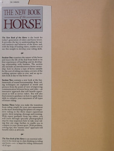 New Book of the Horse: Complete Authoritative Reference for Every Horse Lover