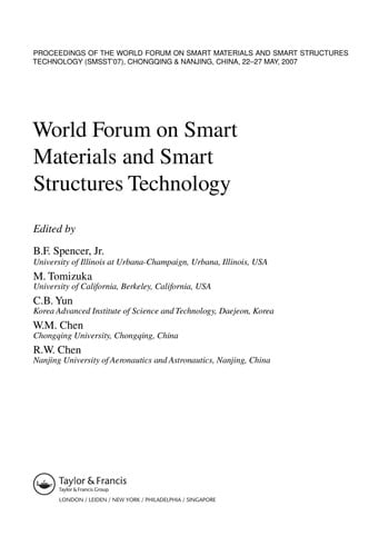 World Forum on Smart Materials and Smart Structures Technology: Proceedings of SMSST'07, World Forum on Smart Materials and Smart Structures ... in Engineering, Water and Earth Sciences)