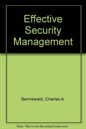 Effective Security Management