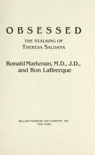 Obsessed: The Stalking of Theresa Saldana