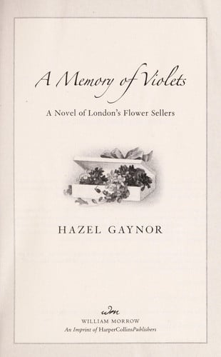 A Memory of Violets: A Novel of London's Flower Sellers