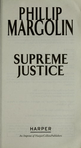 Supreme Justice: A Novel of Suspense (Dana Cutler Series, 2)