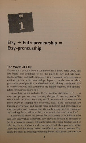 Etsy-preneurship: Everything You Need to Know to Turn Your Handmade Hobby into a Thriving Business