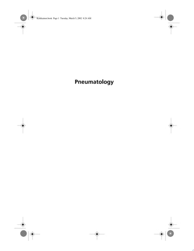 Pneumatology: The Holy Spirit in Ecumenical, International, and Contextual Perspective